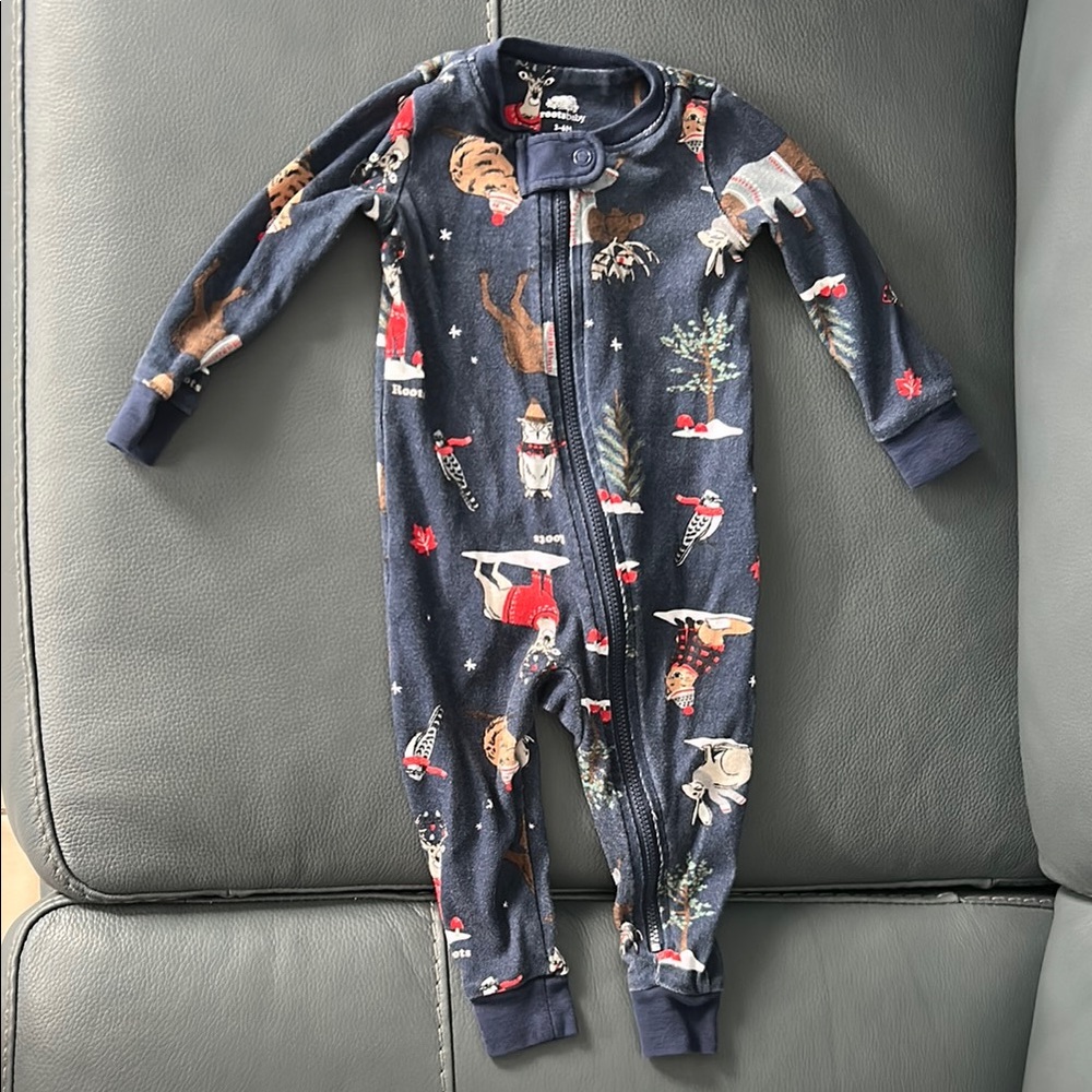 Roots Baby Pajama - Navy Blue